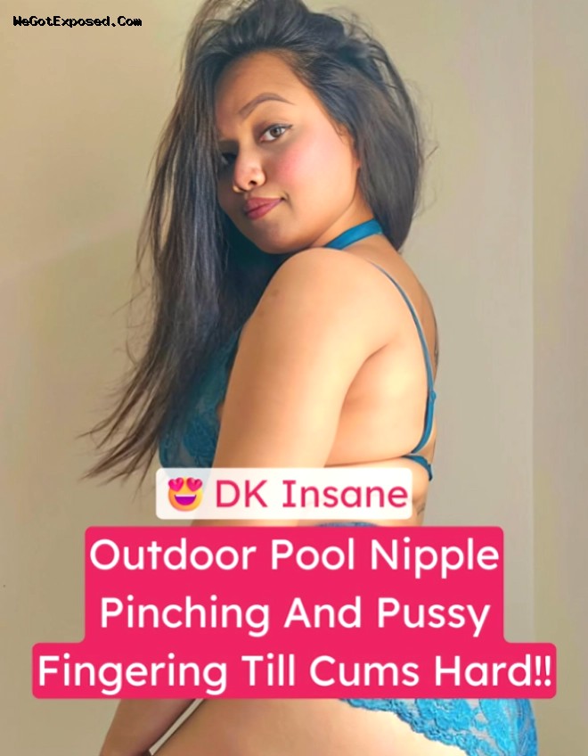 Onlyfans DK Insane Nude Outdoor Pool Video Pinching Nipples And Fingering Wet Pussy Until She Cums