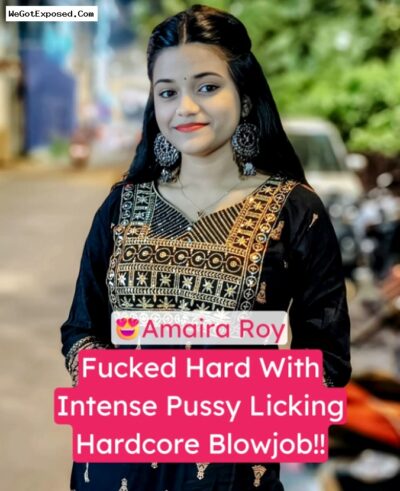 Young Insta Model Amaira Roy Stripped and Fucked Hard After Intense Pussy Licking and Blowjob
